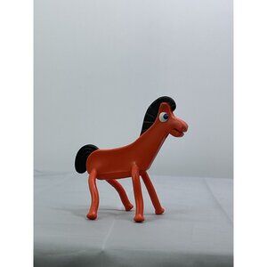 Vintage Pokey Orange Plastic Toy Horse Figure